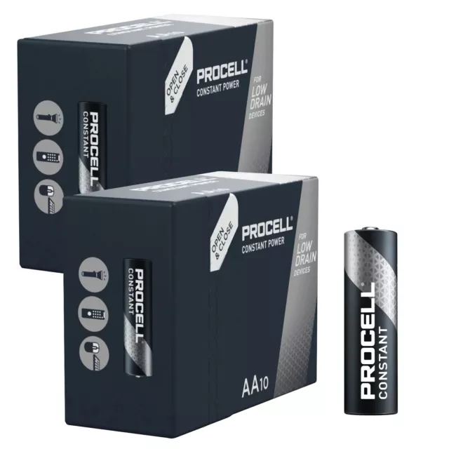 Professional Use AA Batteries Alkaline MN1500 1,5V Duracell Procell (Pack of 20)