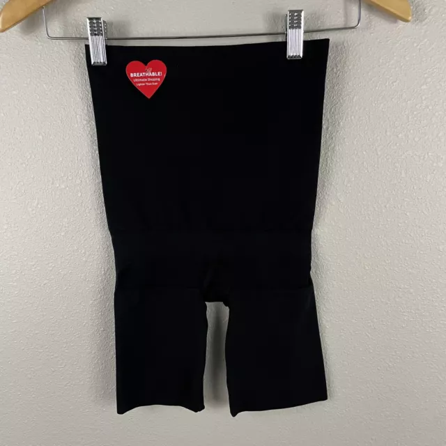 SPANX WOMENS SMALL Black Remarkable Results High Waist Mid Thigh Shaper  Short $22.00 - PicClick