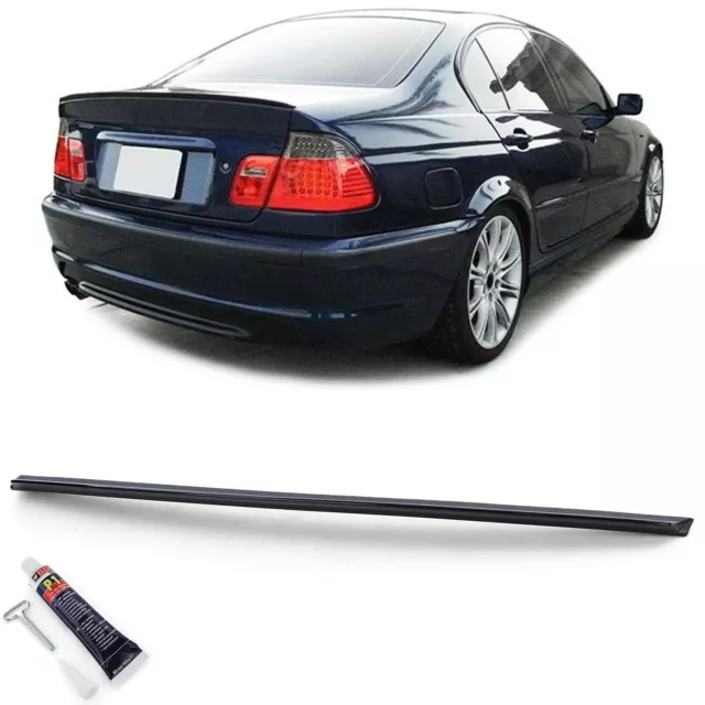 Sport Heckspoiler Lippe Schwarz Glanz mit ABE passend für BMW 3er E46 Limo 98-05