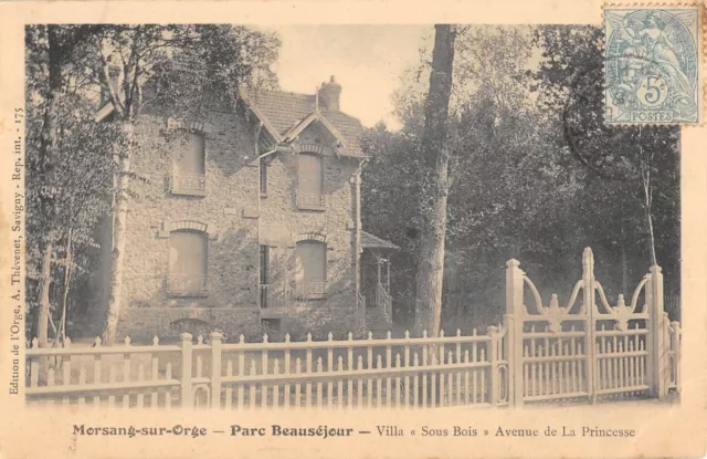 Cpa 91 Morsang Sur Orge / Beausejour / Villa Sous Bois / Avenue De La Princesse