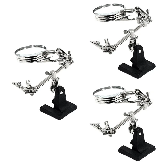 3 Sets Lupe Dual Clip Lupe Schmuck Machen Lupe Lesen Lupe
