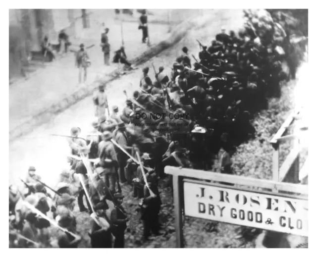 Confederate Civil War Soldiers Marching Through Fredrick Maryland 8X10 Photo