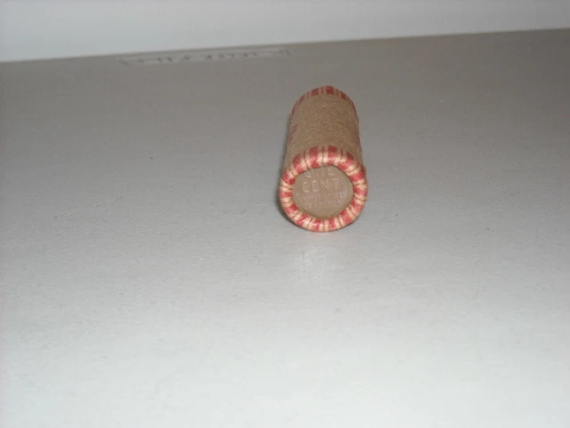 Wheat Penny Roll Crimped 1940's & 1950's Capped With Silver Mercury Dime 3