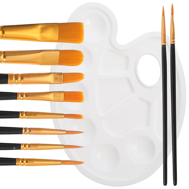 Juego de pinceles de acuarela para casa pincel de pintura pincel al óleo paleta portátil