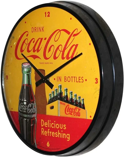 Nostalgic-Art Horloge rétro, 31 cm, Coca-Cola – Logo