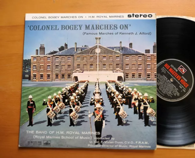 Colonel Bogey Marches HM Royal Marines 1959 NM Vinyl HMV CSD 1282