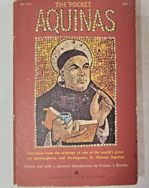 The Pocket Aquinas by Vernon J. Bourke Vintage Paperback 1960