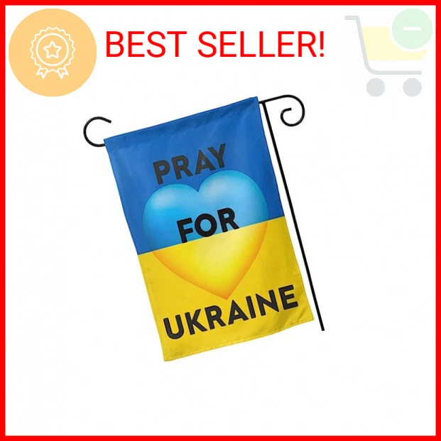 Ukraine Garden Flag, Pray for Ukraine,I Stand with Ukraine Ukrainian National Ga