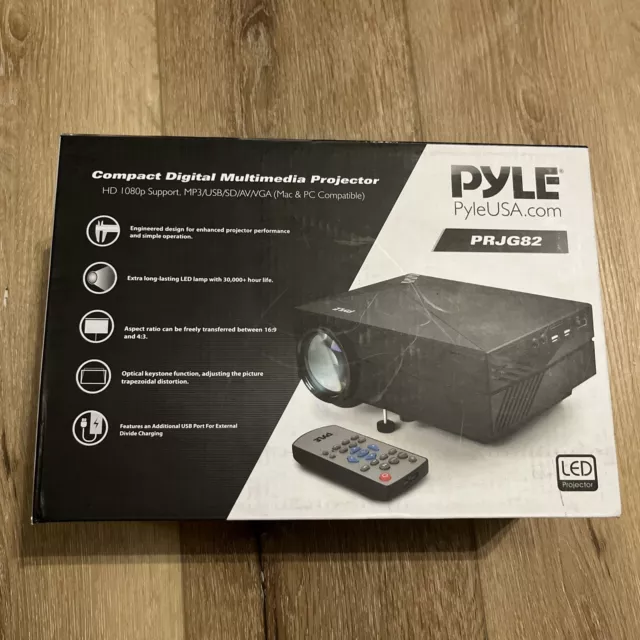 PYLE HOME PRJG82 1080p HD Compact Digital Multimedia Projector