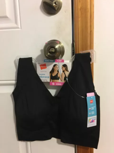 New Women's Size Large+ Plus Hanes Signature Invisible Embrace Wireless Bralette