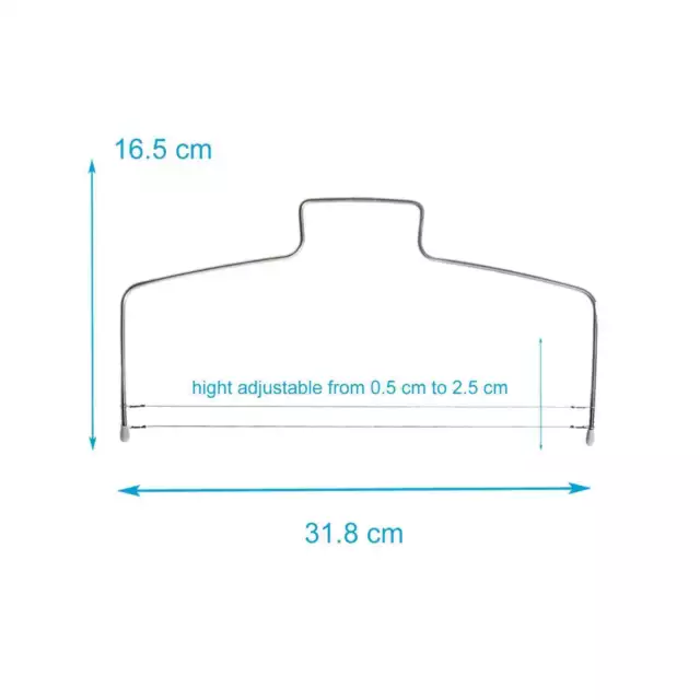 Taglierina per torte Affettatrice per torte in acciaio inox 31,8 x 16,5 cm 2