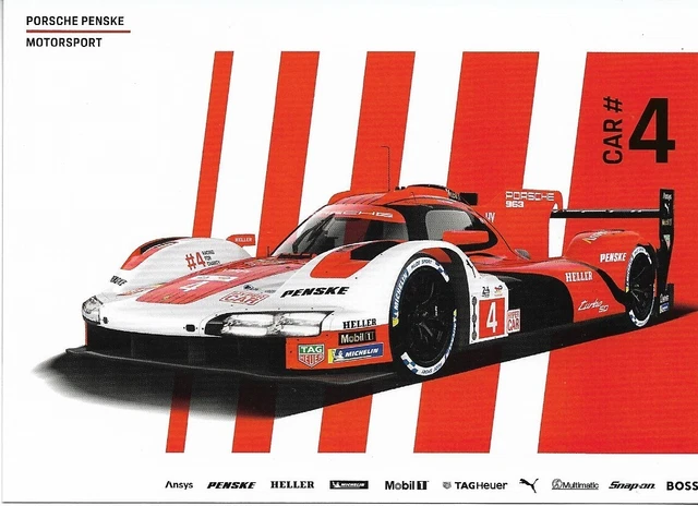 Carte Trading Card – Porsche 963 Penske #4 #5 #6 – 24h Du Mans 2025