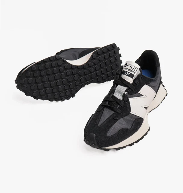 Fig new balance 327 - Gem Unisex New Balance 327 + Figs Black White  Running Shoes U327FB Size 5.5M 7W main image 1