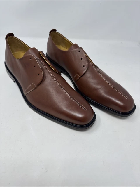 Cole Haan Beckett II Brown Leather Split-toe Derby Blucher Dress Shoes Mens 8.5M Cole Haan Beckett Oxford Shoes Lace up Split Toe Blucher  main image 3
