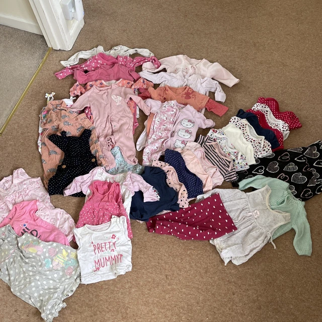 Baby girl clothes 0-3 months  Newborn bundle Job Lot Doll Clothes