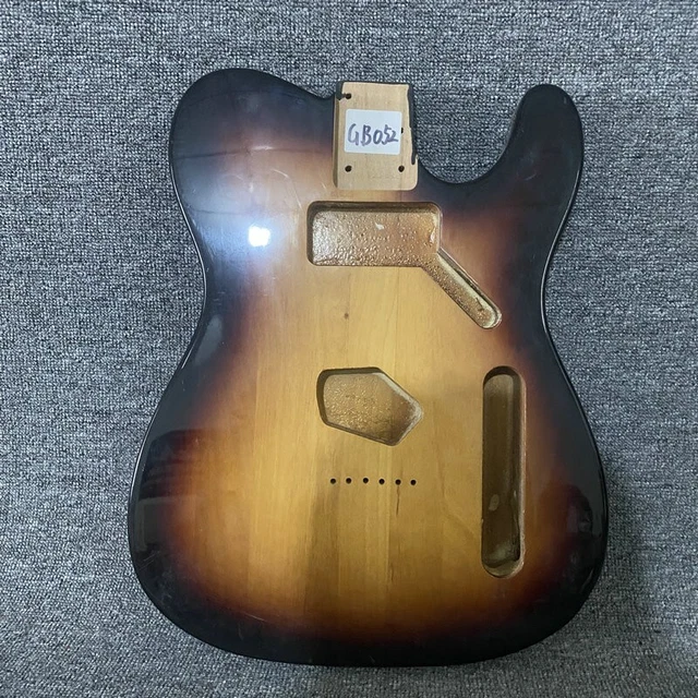 Corpo Chitarra Elettrica Basswood & Cherry Vuoto, 3 Pezzi Incollato - Foto 6