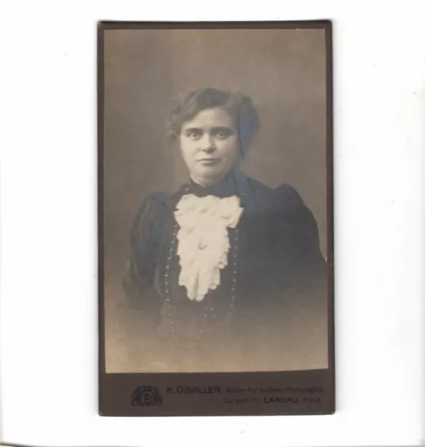 CDV Foto Damenportrait - Landau 1910er