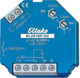 Eltako NLZ61NP-UC Nachlaufschalter, 1 Schließer 10A (61100704)