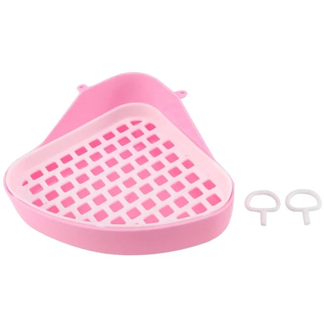 Rabbit Toilet Litter Tray,Small Animal Toilet Corner Potty, Pet Litter4390