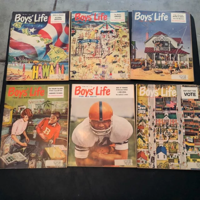 Vintage 1960 BSA Boys' Life Magazine Jun Jul Aug Sept Oct Nov Lot of 6