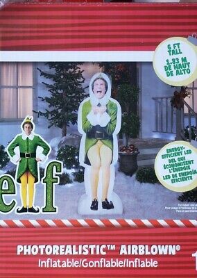 Gemmy 6ft Buddy the Elf Photorealistic Christmas Inflatable