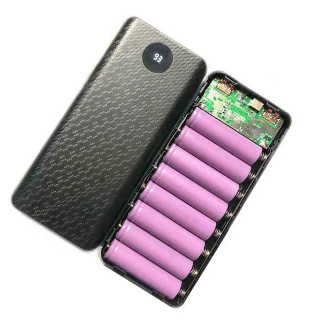 18650 Power Bank K fai da te Custodia senza batteria K di alimentazione mobile senza saldatura a 4 sezioni con indicatori di alimentazione a LED  44