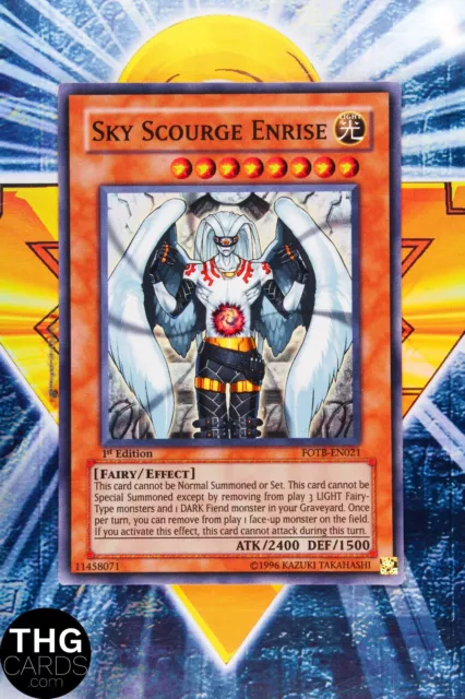 Sky Scourge Enrise FOTB-EN021 1st Edition Super Rare Yugioh Card