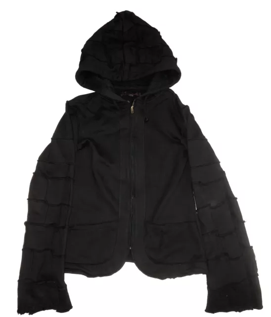 Psylo Women’s Zip Up Long Sleeve Hooded Jacket Black Size 3 M/L