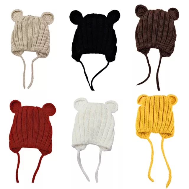 Autumn Winter Warm Baby Cute Ear for Protection Solid Color H
