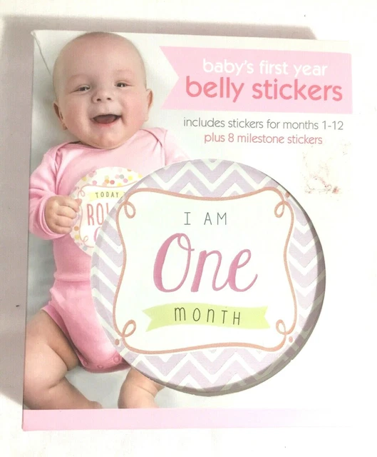 Baby’s First Year Belly Stickers For Photos With Milestone Stickers NEW In Box