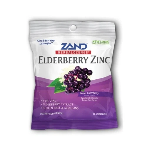HERBALOZENGE ELDERBERRY ZINC 15 Lozenges By Zand £11.82 PicClick UK