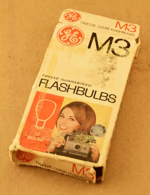 NOS 10 Vintage GE M3 FLASHBULBS  Flash Bulbs PowerMite General Electric