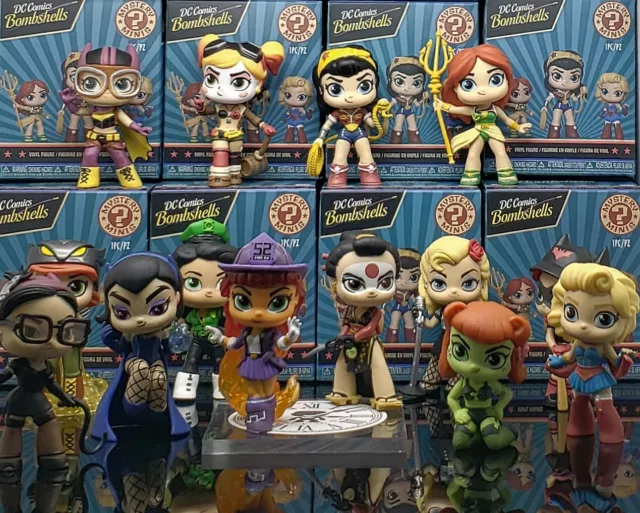 Funko Mystery Minis DC Comics Bombshells Series (3SHIPSFREE) *Mint*