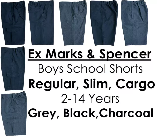 Marks and spencer discount grey school shorts