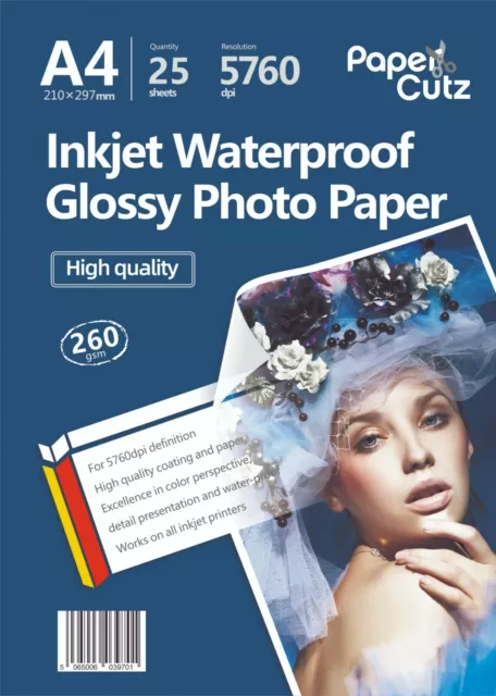 Photo Paper For Printer 100 Sheets Thick 290g Letter Size Like A4 7x5 10x8  8x10