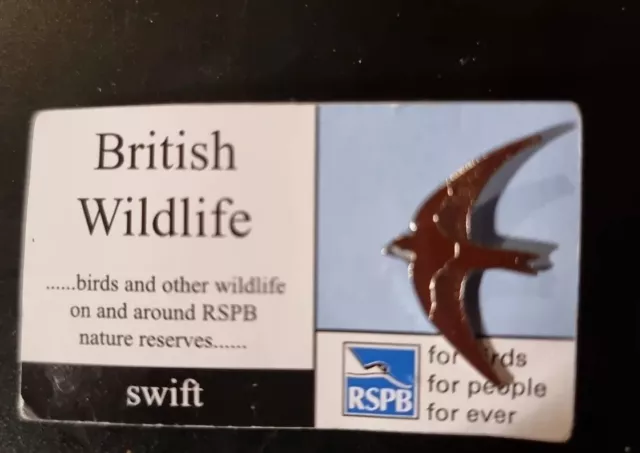 RSPB Pin Abzeichen. Auf der Karte - Schwalbe