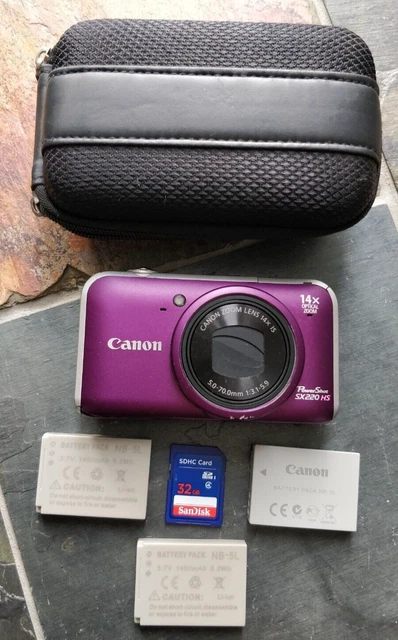 Canon PowerShot SX220 HS 12,1 MEGAPIXEL 14x fotocamera digitale compatta zoom ottico viola