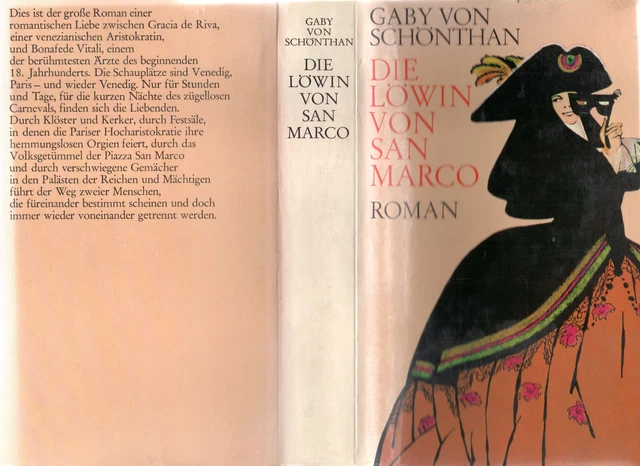 GABY VON SCHÖNTHAN, "Die Löwin von San Marco", Roman, (Gebundene