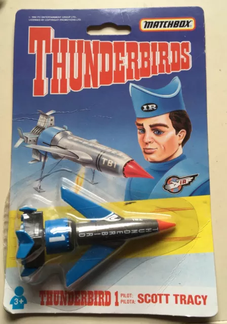 UNOPENED MATCHBOX Thunderbird 1, Die Cast Toy, Sealed, 1992, Scott Tracy.