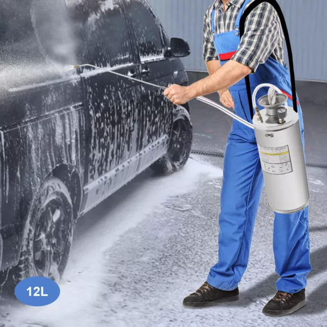 For Yard Weed Plant 3.5 GallonStainless hand Powered Pump Lawn Garden Sprayer