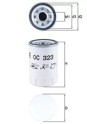 KNECHT Ölfilter OC 323 für JAGUAR LINCOLN DAIMLER