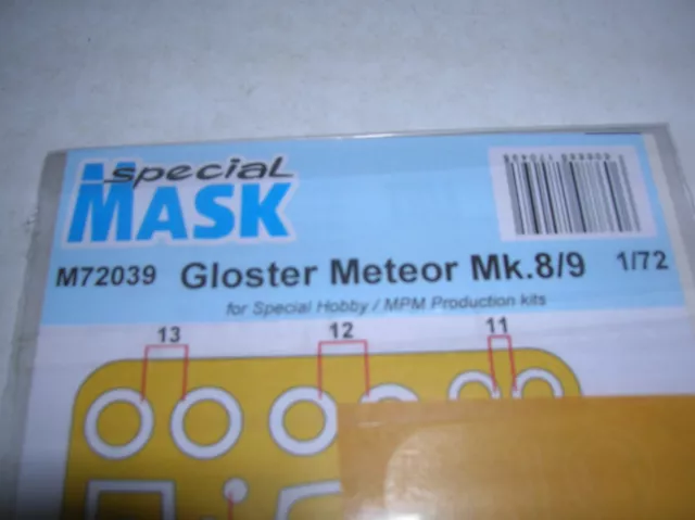Special Hobby Mask Gloster Meteor Mk.8/9 for Special Hobby/MPM Kits 1:72 M72039 3