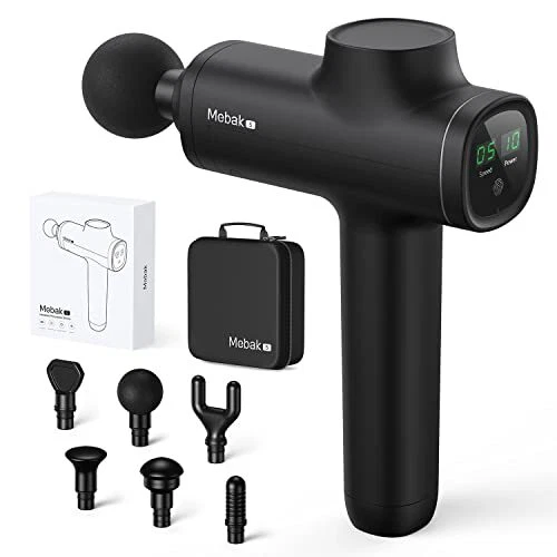 Mebak 5 Pistolet de Massage Musculaire Percussion des Tissus Profonds Masseur Po