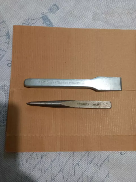 1 Scalpello Taglio Metallo USAG 362/175 + 1 Bulino VAUGHAN  ALLOY