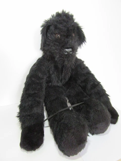 Hand Mit WOODLAND KENNEL PUPPETS Black Dog Joel Hull Hand Glove Puppet Soft ...