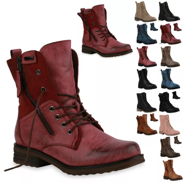 Damen Schnürstiefeletten Stiefeletten Winter Boots Schuhe 902052 New Look