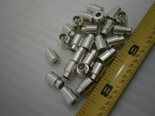 Raf 1533-B-4-A 1/4 Round Swage standoff spacer Aluminum lot of 25 #700