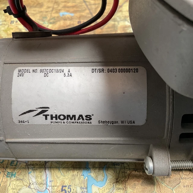 THOMAS AIRCRAFT HELICOPTER Vacuum Pump Part No. 907Cdc18/24 £83.75