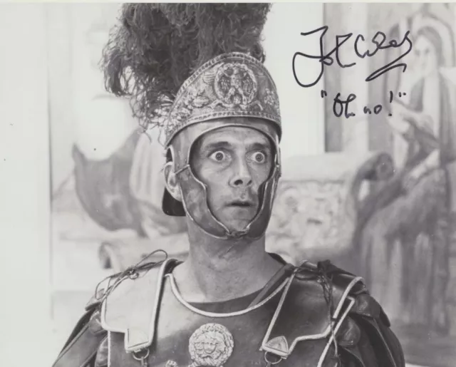 John Cleese In Person signed 10" x 8" photo - Life of Brian - A45
