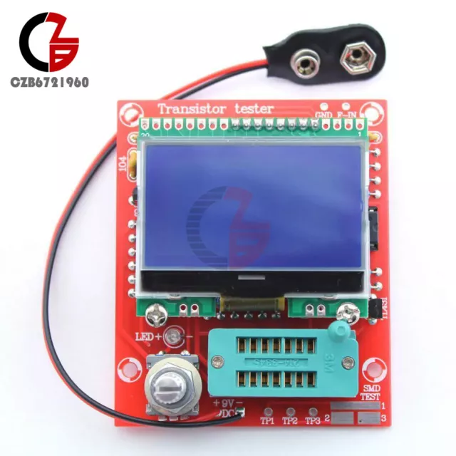 M328 LCD 12864 DIY Transistor Tester Kit Diode Triode Capacitance LCR ESR Meter